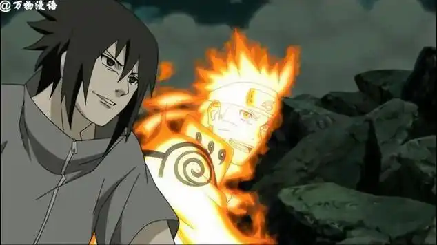 火影忍者日向雏田用白眼看到鸣人和佐助笑了春野放心了