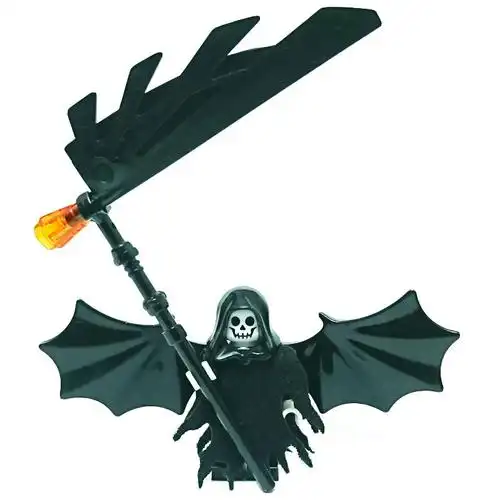 乐高lego绝版稀有有人零件死神骷髅披风恶魔塑料积木