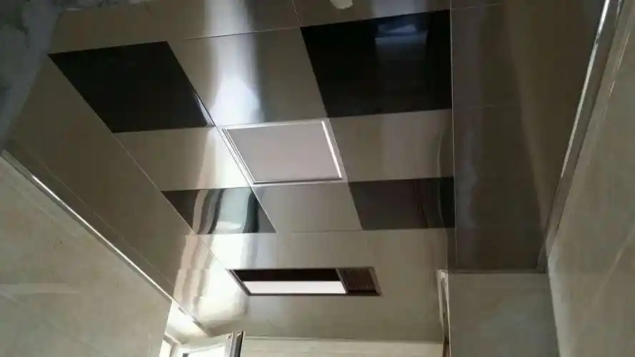 家装效果图-惠百禾彩色不锈钢集成天花吊顶