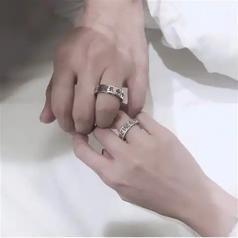 代购戒指 戒指情侣925纯银63全国可发