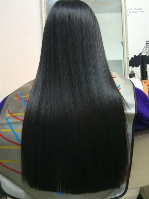 我的头发终于顺滑