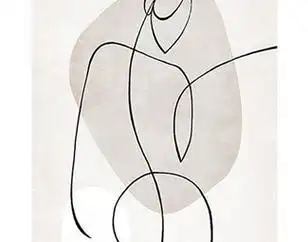 简约人物抽象挂画