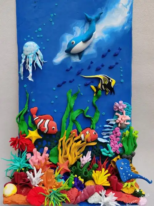 黏土海底世界步骤分解