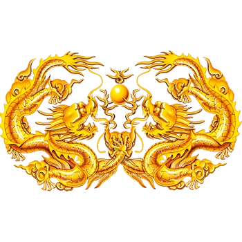 双龙戏珠屏风背景图