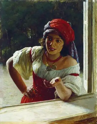 gypsy woman, 1886 - nikolai yaroshenko