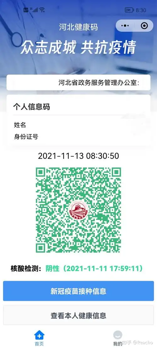 2)河北健康码