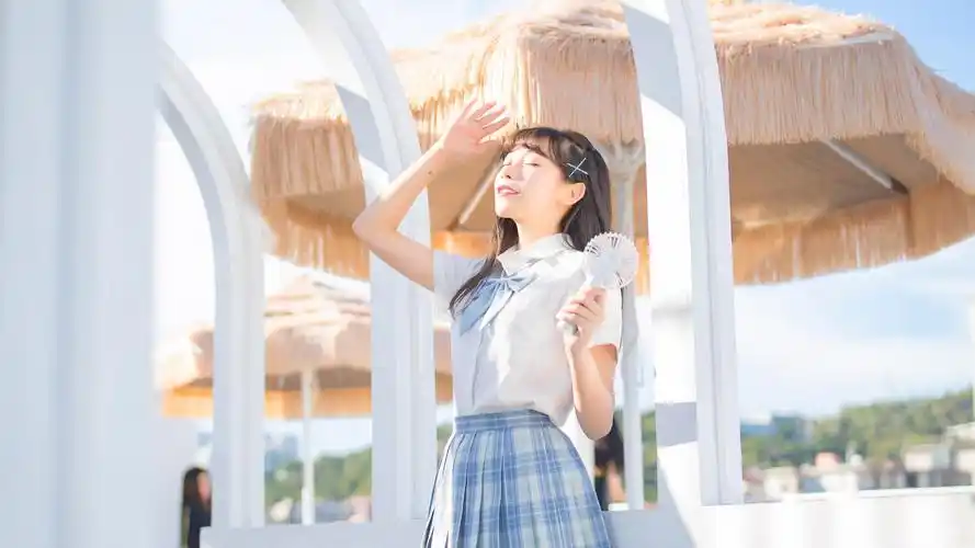 阳光少女jk制服清爽甜美元气写真