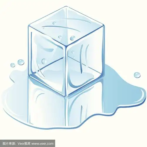 冰块,卡通,水,寒冷,蓝色