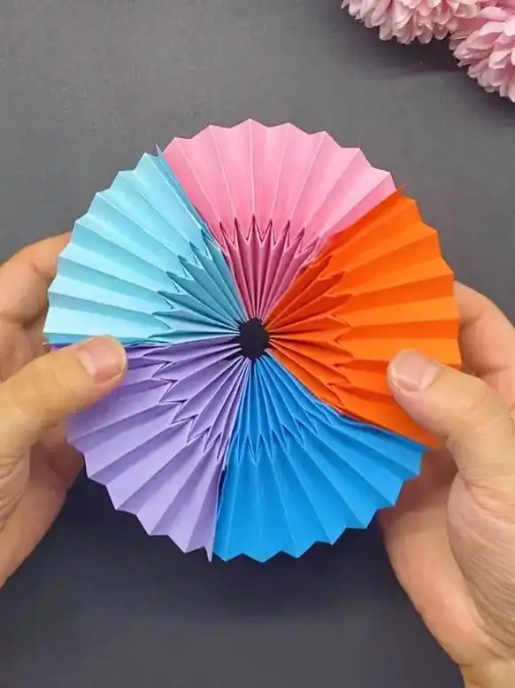 手工折纸无限翻转玩具.#创作灵感 非常简单的无限翻转手工折纸 - 抖音
