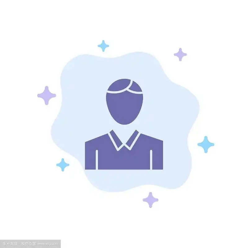 帐号上的人形人形的蓝色图标