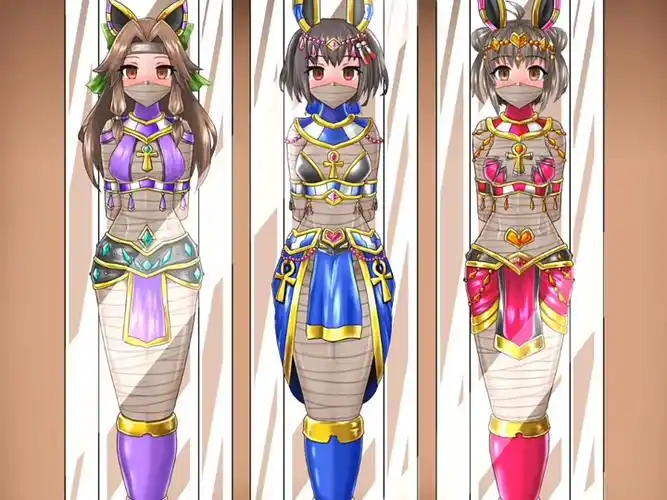 埃及艳后的侍女展览柜#无不良引导#动漫#木乃伊束