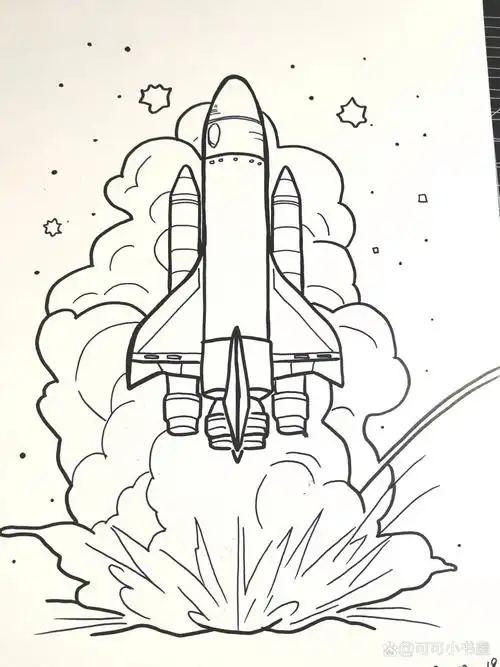 挑战画画100幅/4661546615火箭04