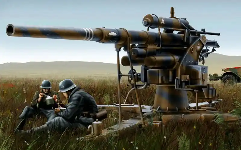 对天打飞机 对地轰坦克 88毫米高射炮:还有谁不服?