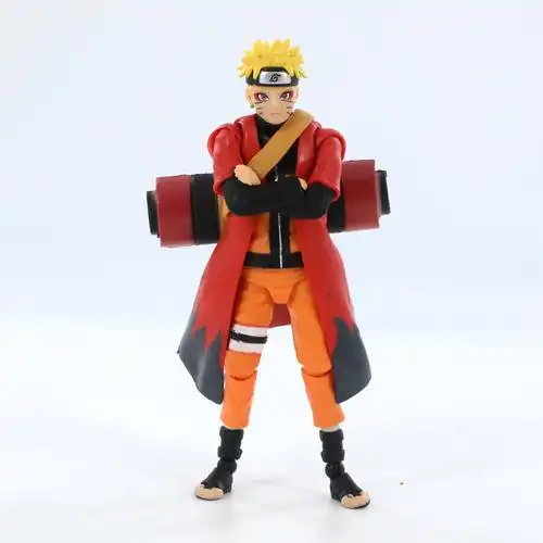 14cmnaruto火影忍者疾风传漩涡鸣人仙人模式可动鸣人3代人偶手办模型