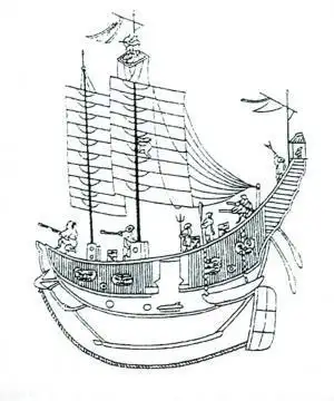 郑和远航的简笔画