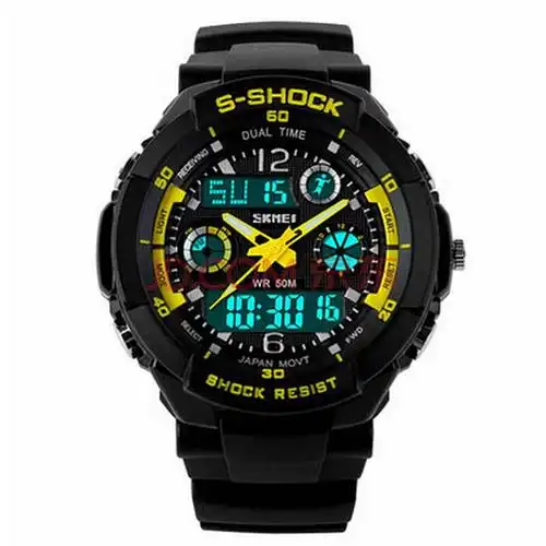 表初中学生男表青少年防水夜光运动男士潮韩版多功能运动防水电子手表