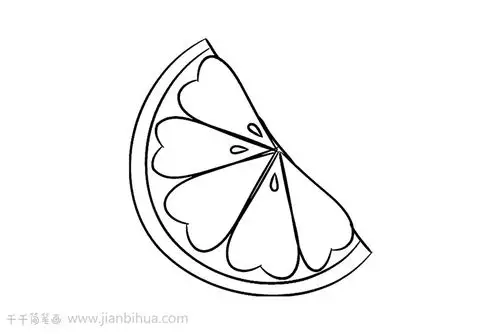 橘子简笔画教程