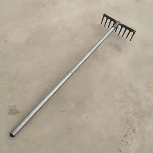 全钢刮锄建筑水泥耙工地平灰拌沙混凝土耙子刮板灰扒子刮粪晒粮食40