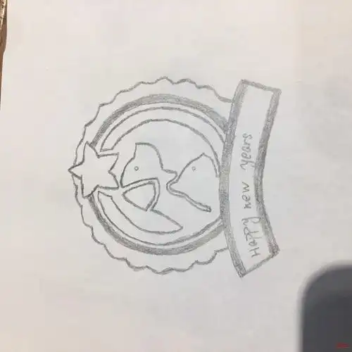 005526530 设计简介 原设计是一款爱狗人士的徽章,自己画了手绘,做