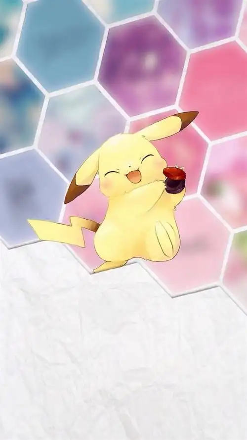 萌萌哒皮卡丘插画,高清桌面,手机锁屏图片-壁纸族