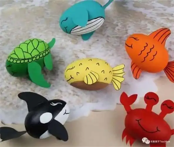 云游海边,用18个海洋主题手工,伴你和孩子清凉一夏