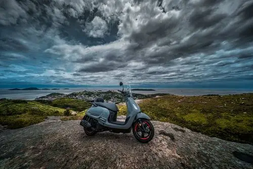 台风烟花过后的美景带上野摩托去寻找美景