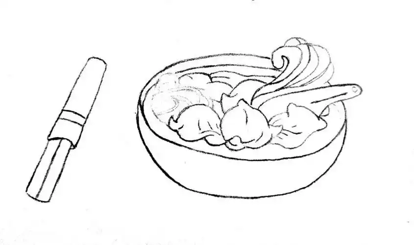 当你用「一碗热气腾腾的云吞面」投喂时