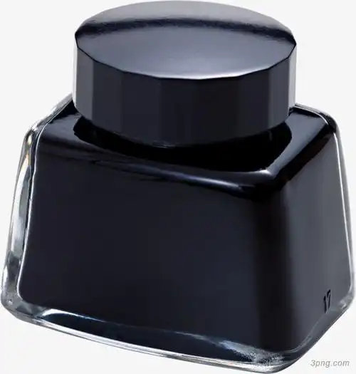 墨水泼墨水瓶子墨水手绘矿泉水水瓶卡通水瓶喷溅的墨水墨水喷溅效果