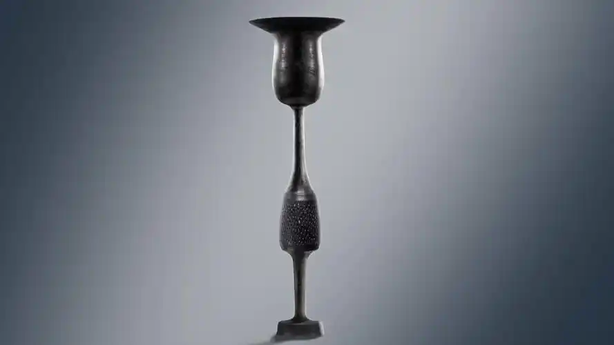 国宝在山东|蛋壳黑陶高柄杯