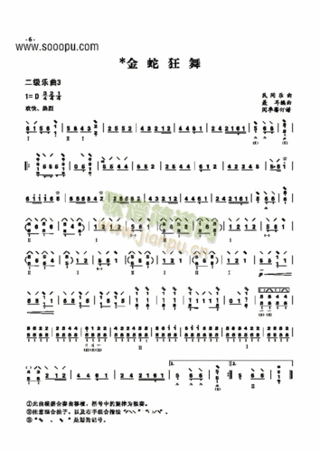 二级乐曲金蛇狂舞民乐类琵琶