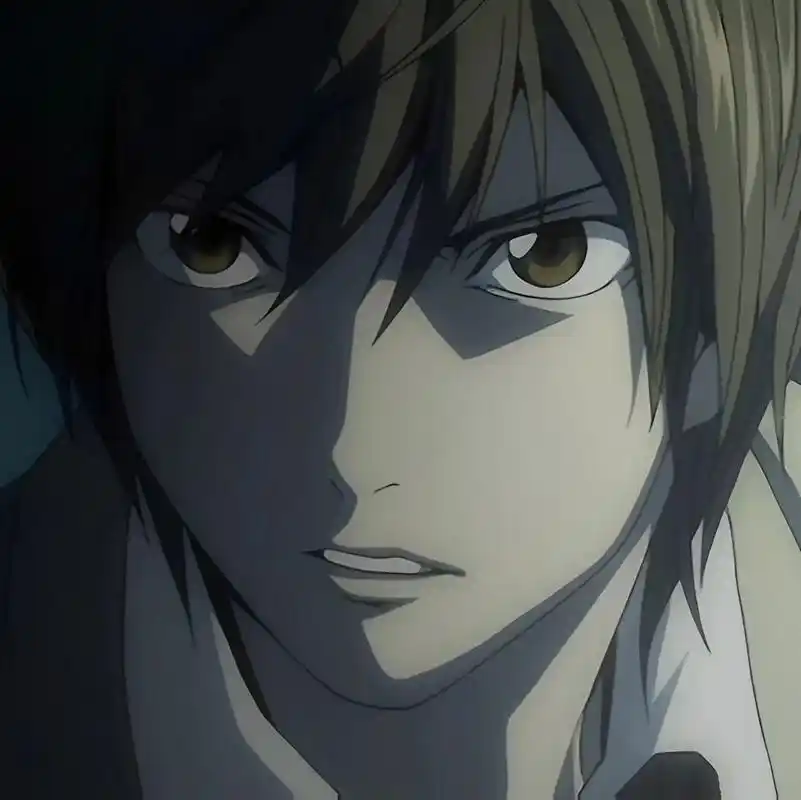 夜神月头像 喜欢的请点赞 谢谢 第2张有些不同还请见谅 #死亡笔记