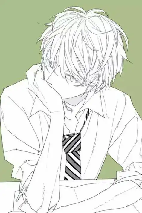 动漫人物的男生帅气冷酷简笔画怎么画漫画中的男孩 简笔画漫画男孩的