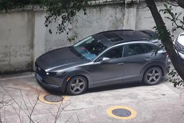 马自达cx-30-不常洗车,发现大黑色更粘灰,渐渐觉得如果黑边变浅色好像