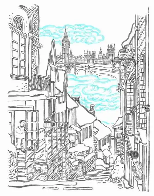 在这样的雪天里,泰晤士河一定更加漂亮.