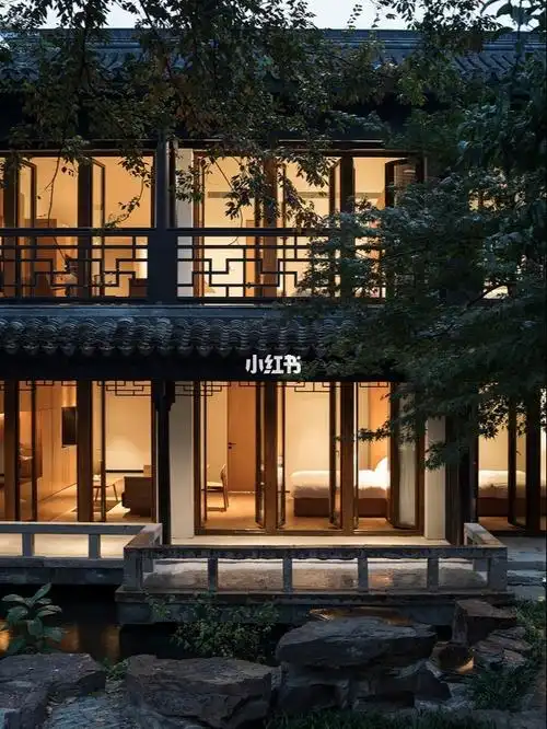 温馨中式国风意境民宿建筑设计