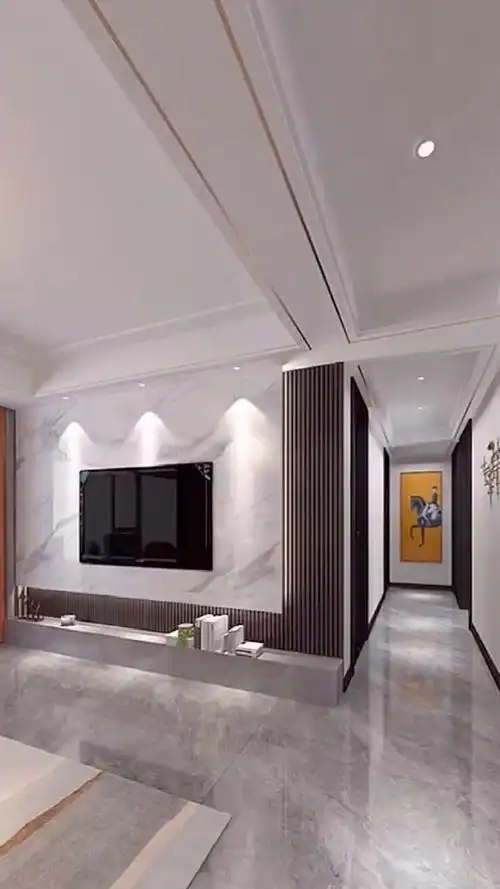 电视背景墙#2021流行的客厅装修