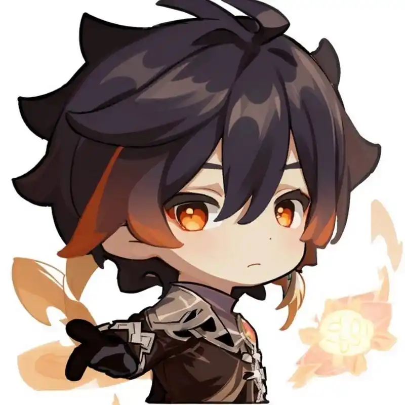 原神q版头像,钟离 病娇帝君和来自帝君的认可!