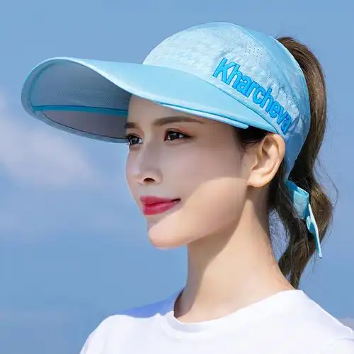 盛世尼曼遮阳帽女夏天跑步网球棒球帽防晒太阳帽无顶户外骑车运动鸭舌