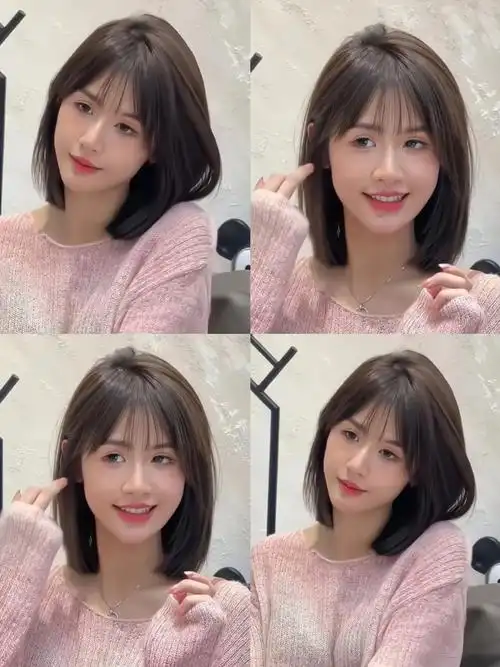 圆脸女生 头发少 这个齐肩发谁剪谁好看 终于找到能懂这个发型的托尼