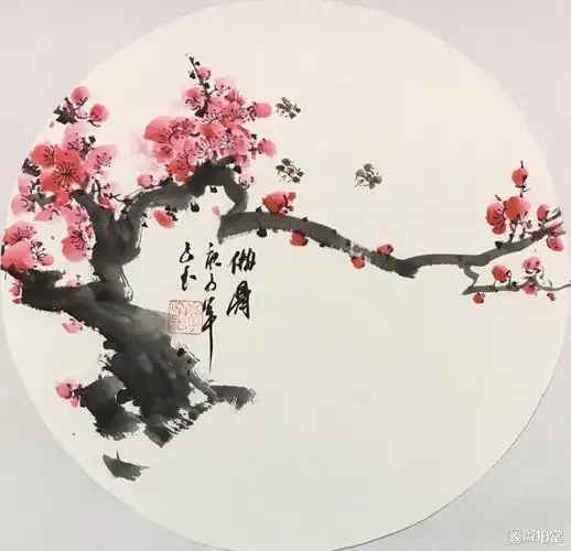 圆型国画小品欣赏