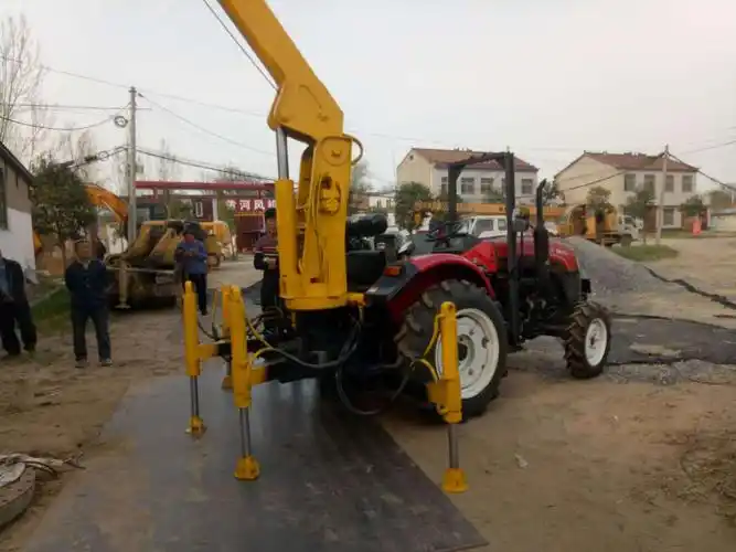 2吨拖拉机改装小吊车单缸四轮拖拉机改装吊机