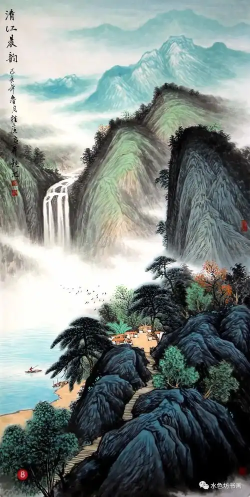 画家专栏 │黄桂庭——气脉相通 意境清幽_山水画