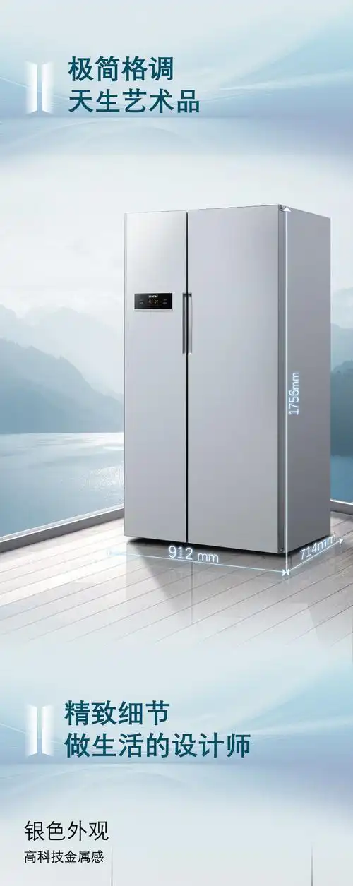 西门子(siemens) 610升 变频风冷无霜对开门冰箱 大容量 速冷速冻