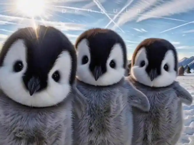 可爱的企鹅宝宝