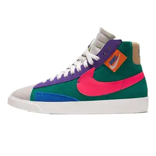 nike耐克女鞋2019冬季新款休闲运动鞋潮流拼接blazer mid高帮板鞋