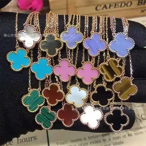 新梵克雅宝高版本幸运四叶草项链女ins轻奢小众设计感情人节礼物