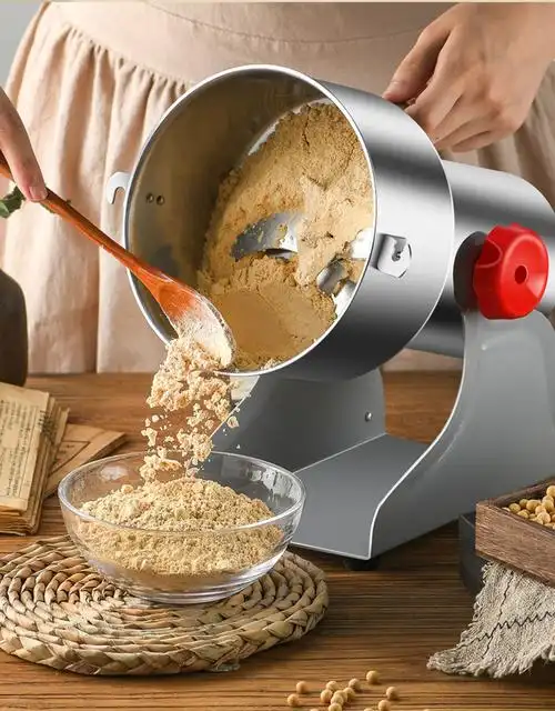 小圆桌茶几磨粉机研磨机家用小型超细中药打粉碎机五谷杂粮多功能破碎