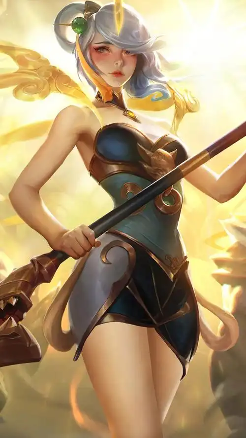 lol女英雄皮肤去衣 春晖神女