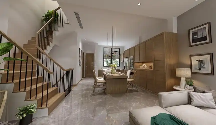 中交锦悦(叠拼)别墅装修方案丨天古装饰北欧风格设计