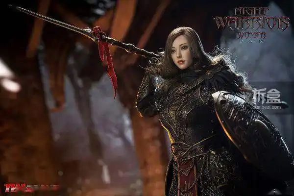 tbleague暗夜女武神黑色蓝色盔甲16女战士可动人偶